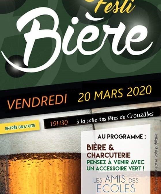 Festi Bière 20 mars 2020 ANNULATION